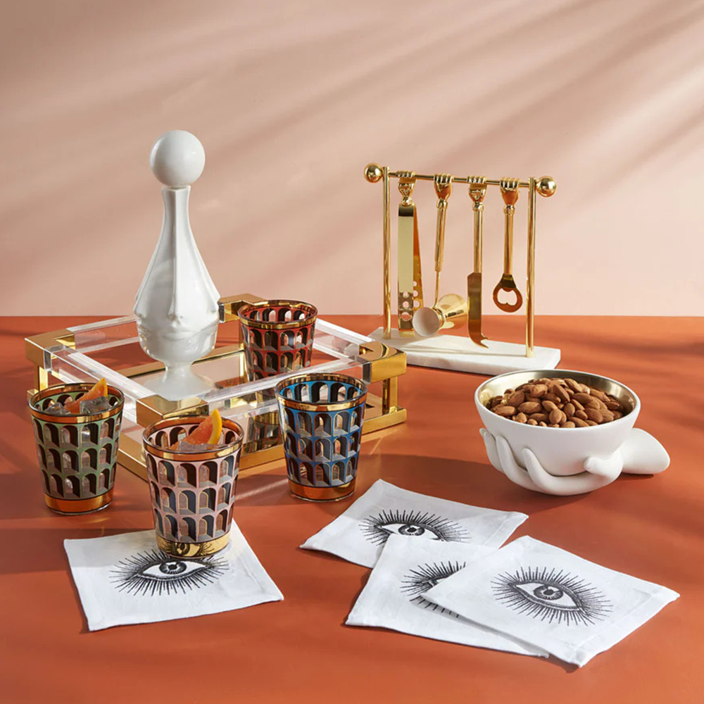 Jonathan Adler Barbell Barware Set