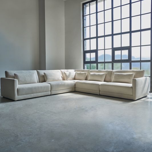 Marilla Corner Group Sofa in Native-Linen-Natural