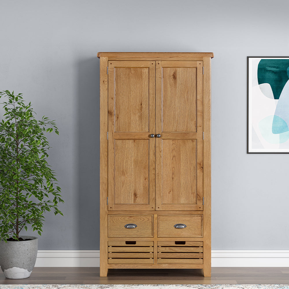 Medway Oak Double Larder Cupboard