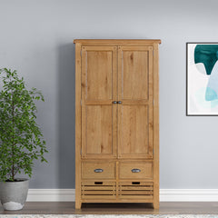 Medway Oak Double Larder Cupboard