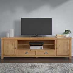 Medway Oak Extra Large TV Unit