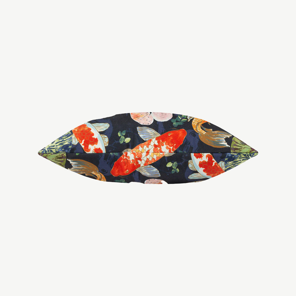 Koi Pond Outdoor Cushion Midnight