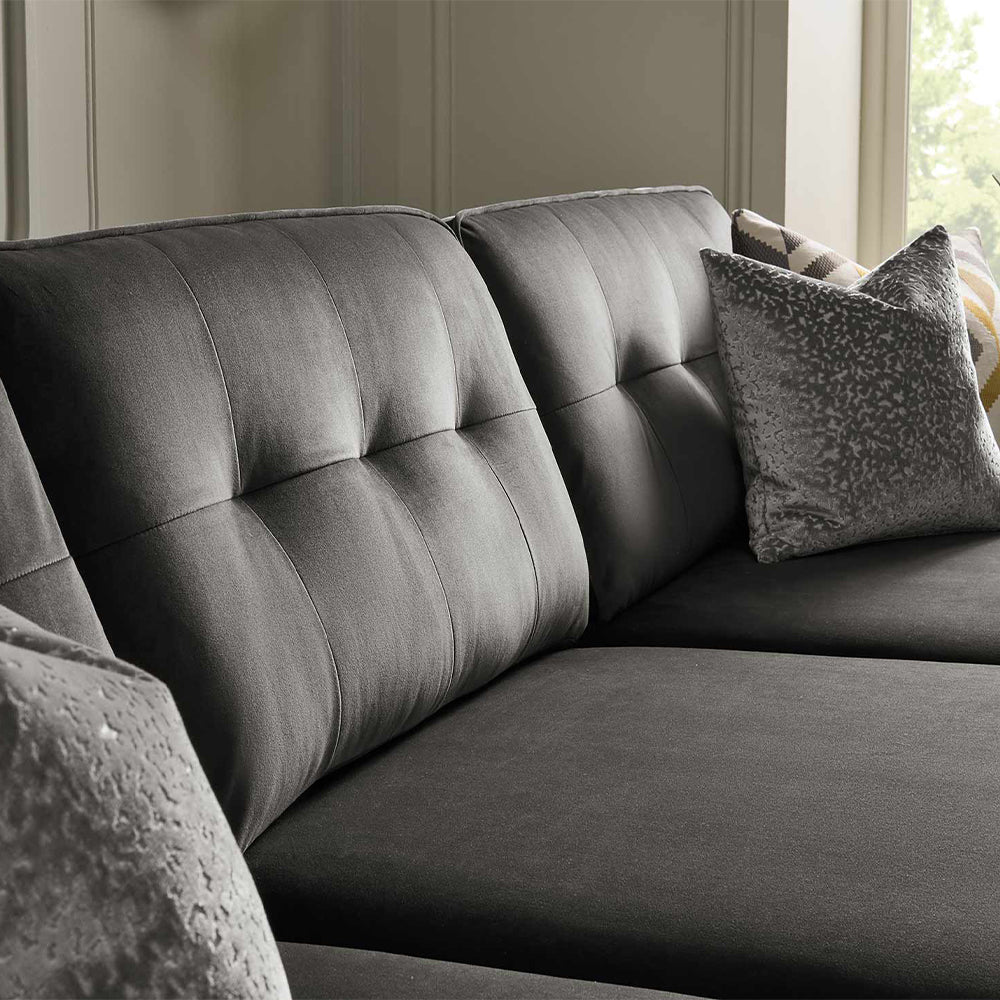 Purley Chaise Sofa in Plush-Slate
