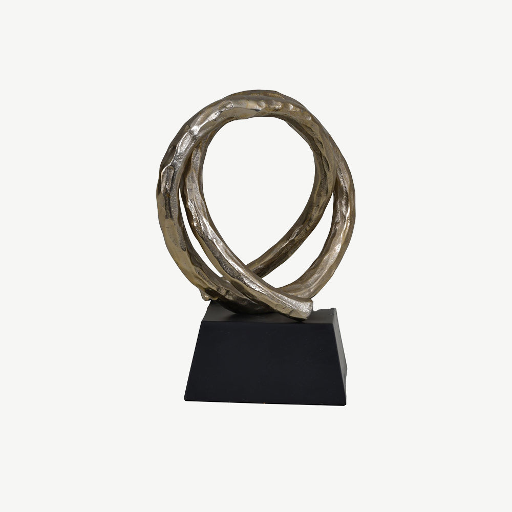 Savoy Champagne Gold Entwined Sculpture