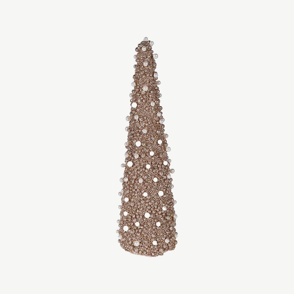 Golden Beaded Cone Tree