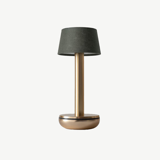 Humble Two Gold & Emerald Linen Table Light