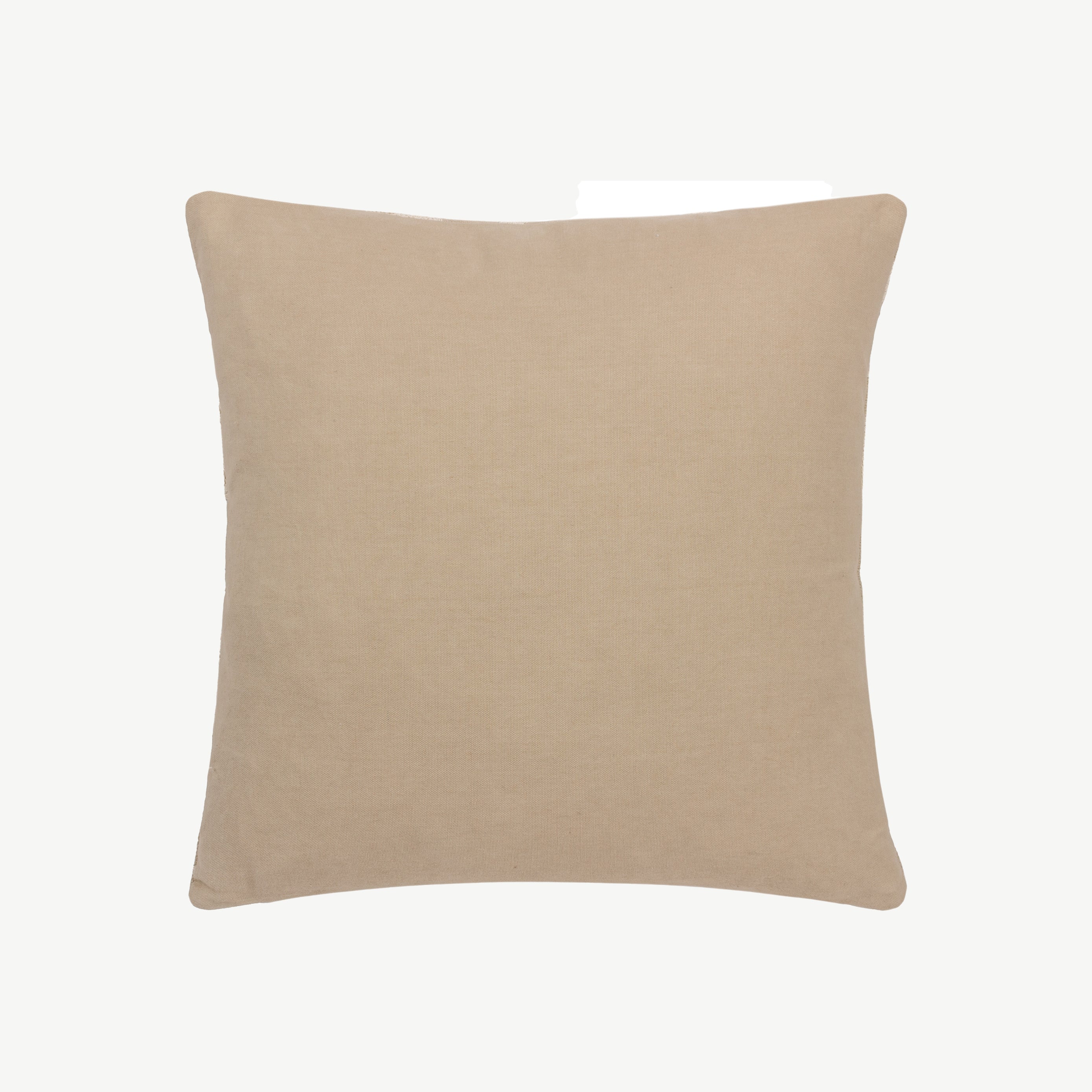 Angular Embroided Cushion in Tofu