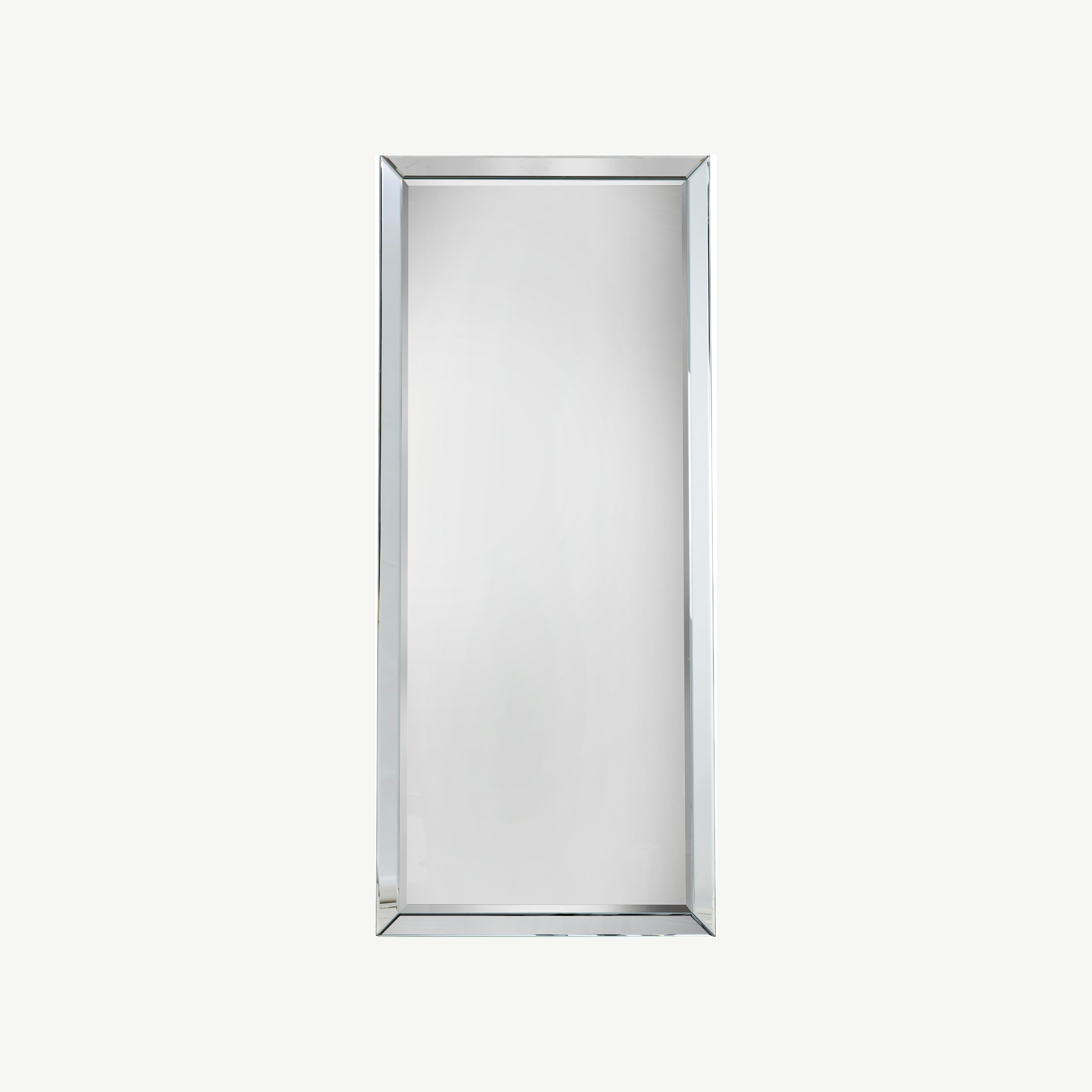 Bevelled edge rectangular mirror