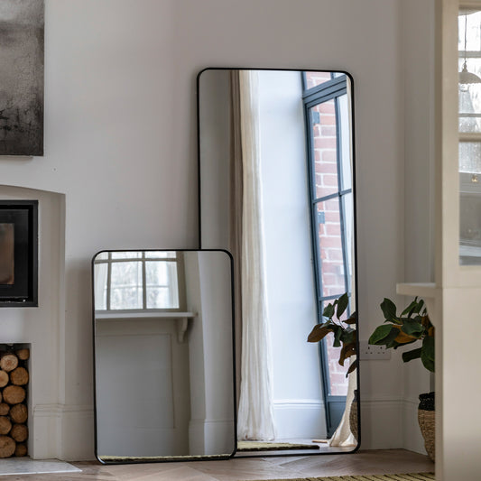 Rectangular Mirror in Black