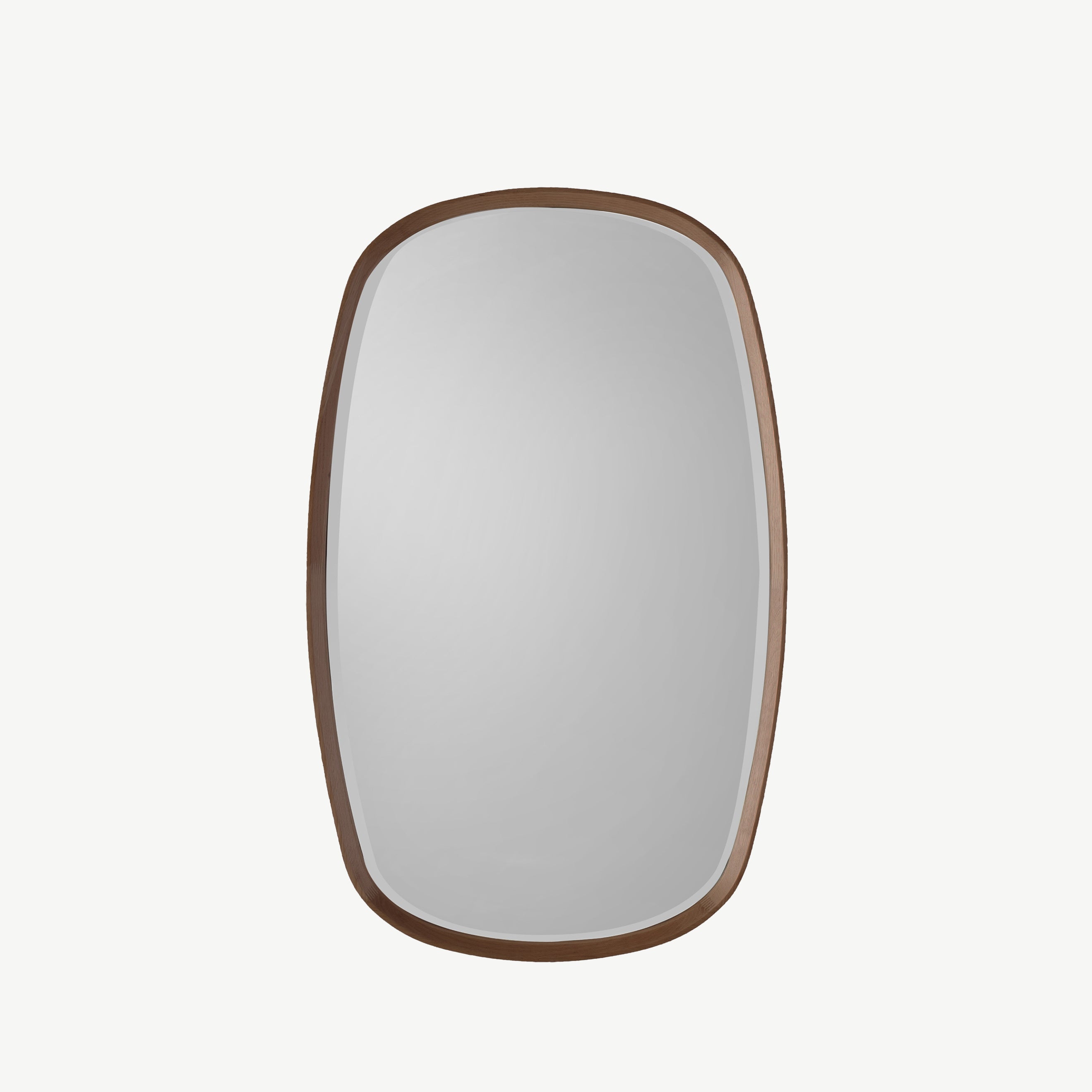 Oval Walnut Mirror