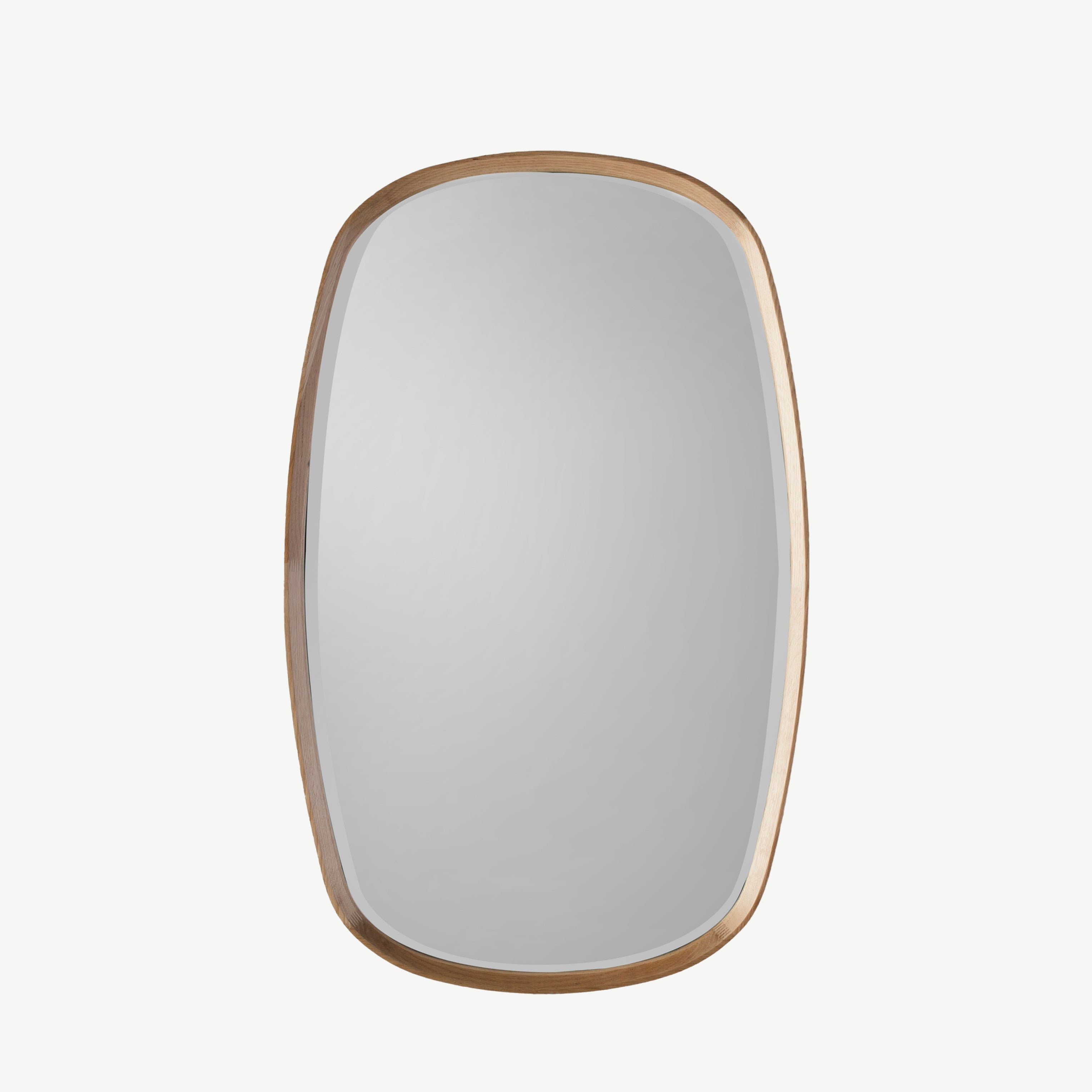 Oval Oak Mirror