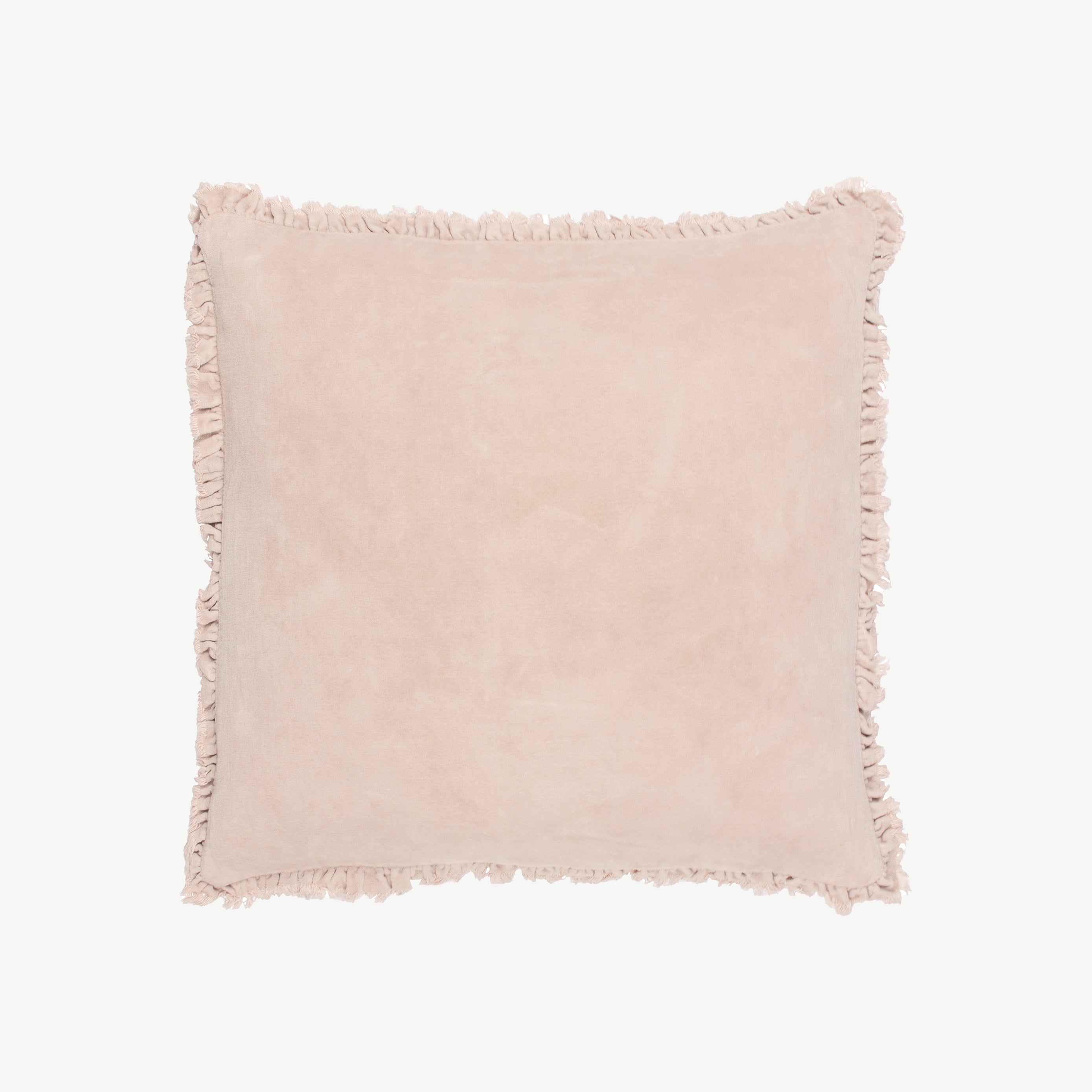 Washed Cotton Cushion in Natural