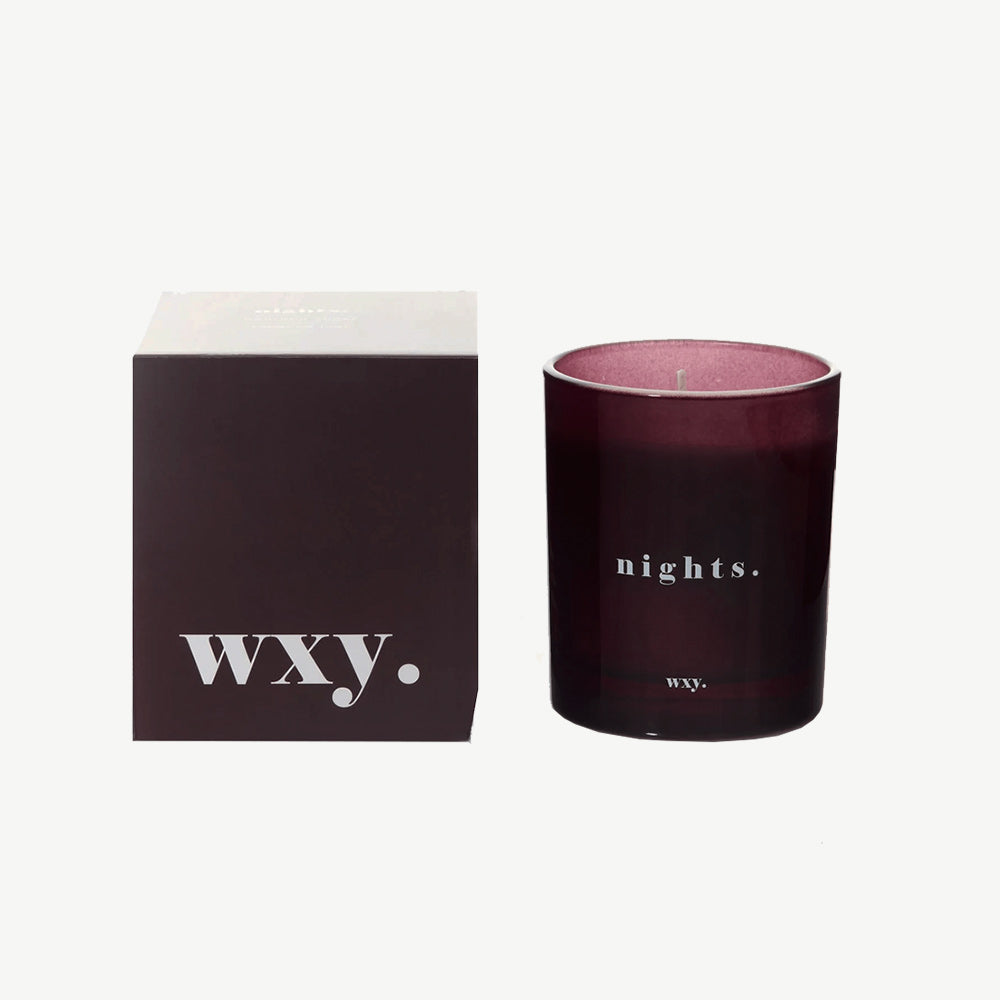 Wxy. 7oz Bourbon Sugar & Tobacco Leaf Candle