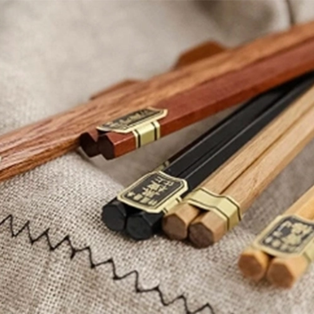 Gohobi 5 Pairs of Japanese Wood Chopsticks