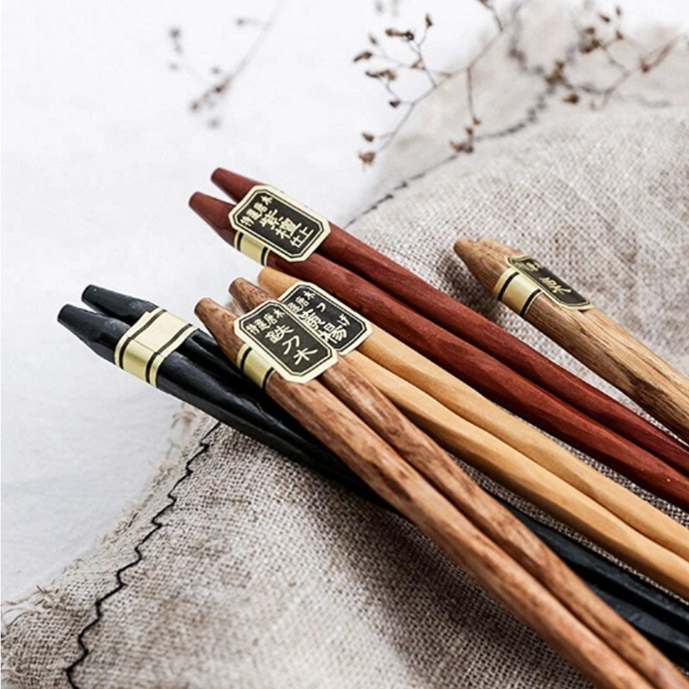 Gohobi 5 Pairs of Japanese Wood Chopsticks