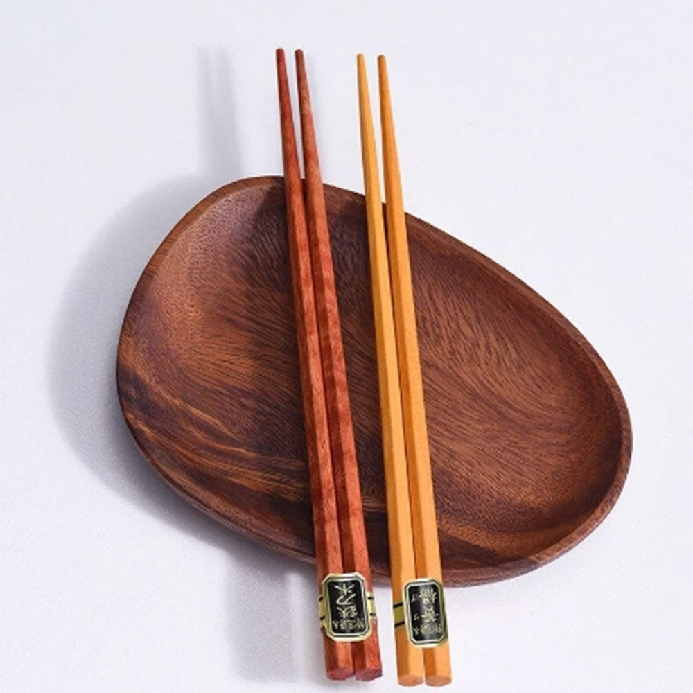 Gohobi 5 Pairs of Japanese Wood Chopsticks