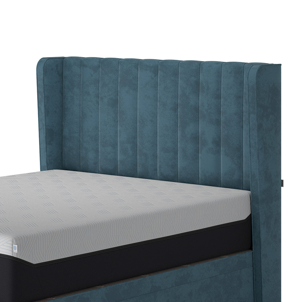 TEMPUR®  Wickham headboard in Teal Velvet