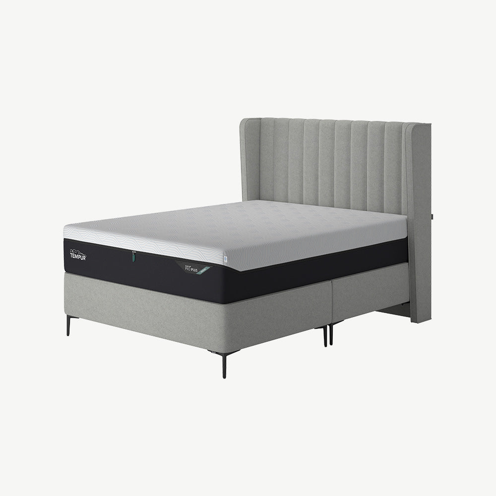 TEMPUR® Suffolk Slim Divan in Light Grey