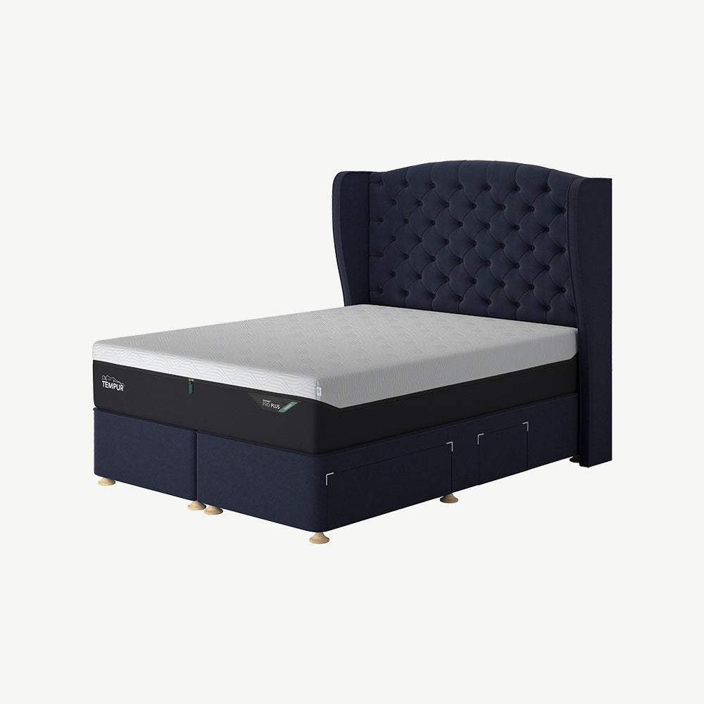 TEMPUR® Suffolk Divan with Drawers in Dark Blue