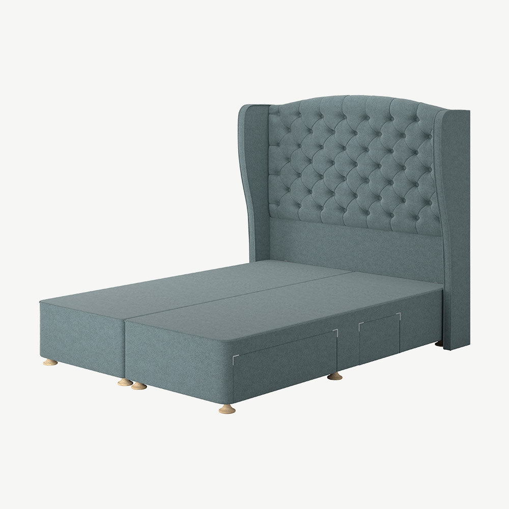 TEMPUR® Suffolk Divan with Drawers in Teal