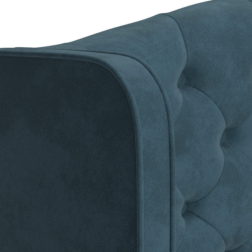 TEMPUR® Suffolk Divan with Drawers in Teal Velvet